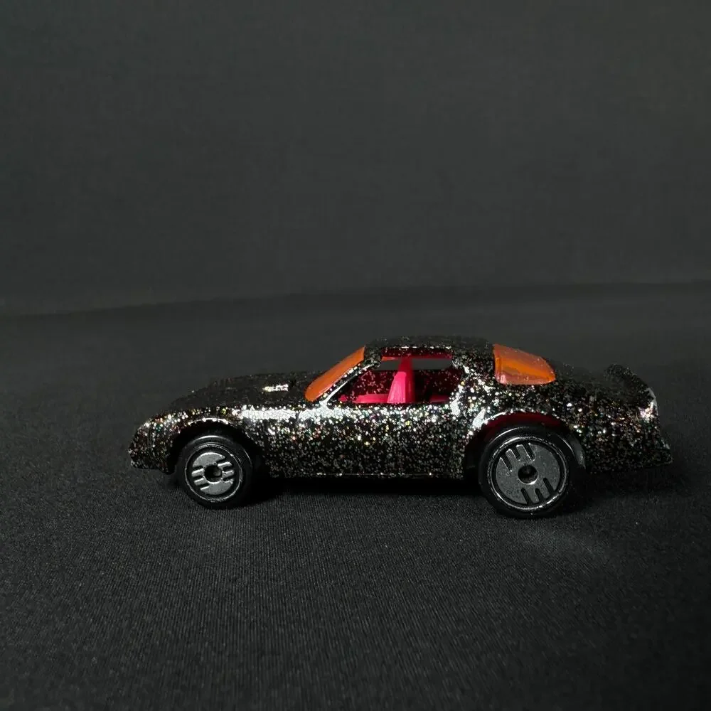 HOTWHEELS 1992 BLACK GLITTER HOT BIRD UH LOOSE CAR